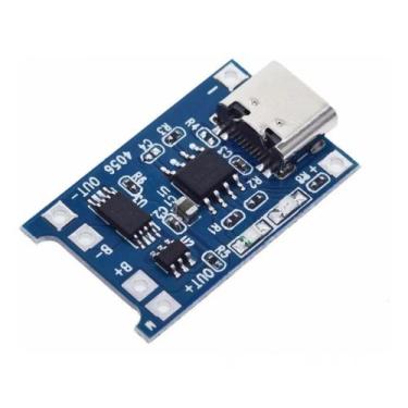 Imagem de Módulo Carregador de Bateria Lítio TP4056 1A 5V USB Tipo C - RB