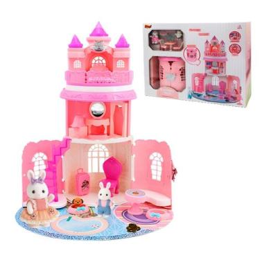 Imagem de Casinha Feliz Maleta De Castelo Com Coelhinha e Acessórios Estilo Silv