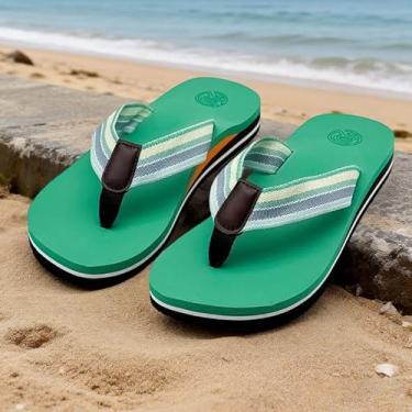 Imagem de Sandália feminina ortopédica casual confortável para ioga com suporte de arco, Verde, 36