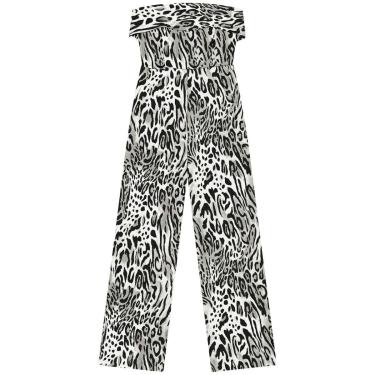 Imagem de Macacão Longo Estampado Sem Alças Com Linho-Feminino