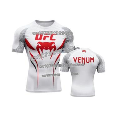 Imagem de Camiseta Masculina Com Estampa 3D De Lutador UFC, Manga Curta, Gola Re