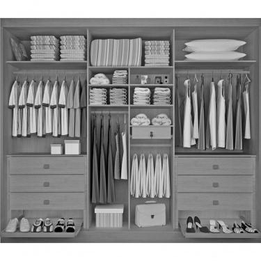 Imagem de Guarda Roupa Casal 6 Portas 7 Gavetas - New Athos-cinamomo-off White - Móveis D'doro