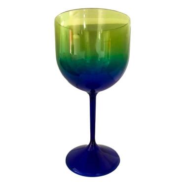 Imagem de Taça De Gin Acrílico Azul E Verde Acqua 450ml
