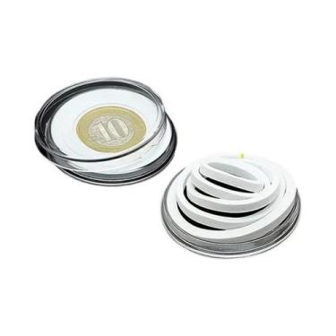 Imagem de Caixa De Armazenamento De Moedas Em Plástico Transparente 10-100pcs, C