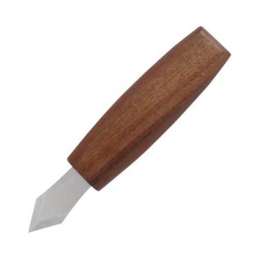 Imagem de Faca De Marcação Multiuso Para Marcenaria Com Cabo De Madeira E Lâmina