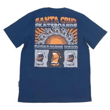 Imagem de Camiseta Santa Cruz Screaming Connect - Azul Marinho-Masculino