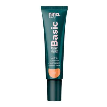 Imagem de Nina Make Up Base Liquida Matte Basic Cor 02 - Nina Makeup