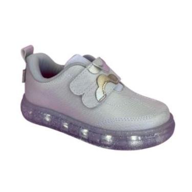 Imagem de Tênis Infantil Menina Pampili Com Luz Fashion Confortável-Feminino