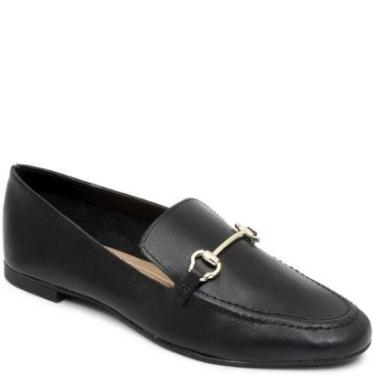 Imagem de Mocassim Feminino Bico Redondo Com Bridão Via Uno 285151-Feminino