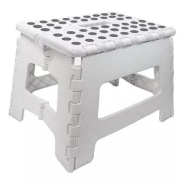 Imagem de Banqueta Multiuso Retrátil Branca - 150kg - POWER MAID