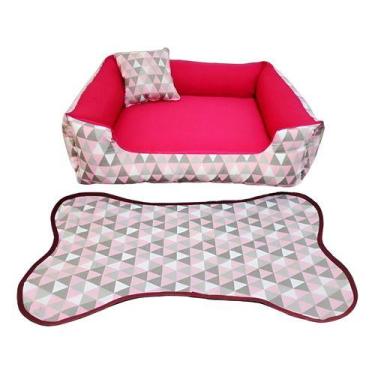 Imagem de Caminha Pet P Cachorro Pequeno 100% Lavável + Tapete - - Gv Enxovais, 