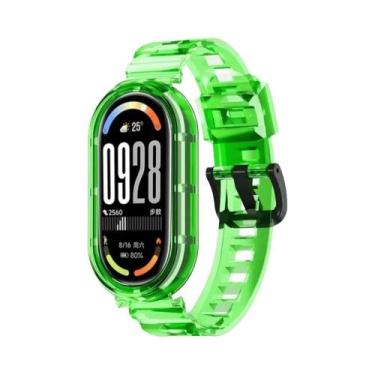 Imagem de Pulseira Esportiva Transparente De TPU Para Mi Band 10/9/8, Pulseira M