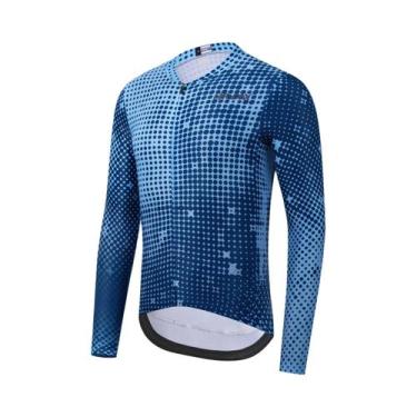 Imagem de Camisa De Ciclismo Masculina Fina De Manga Longa Com Proteção UV Para 