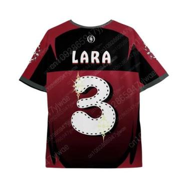 Imagem de Camiseta Esportiva Casual Feminina De Verão KATSEYE Jersey Gola Redond