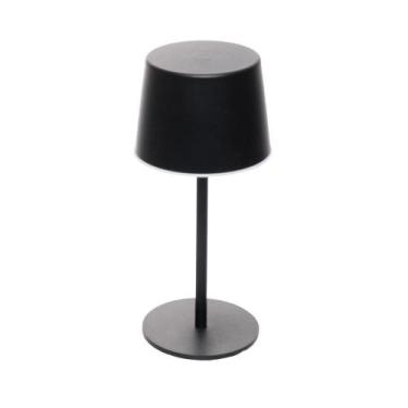 Imagem de Luminária de Mesa Led 3 Tons Usb Elara Preta Metal - Lyor