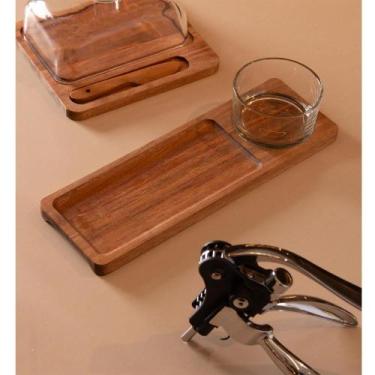 Imagem de Conjunto 2 Peças Petisqueira com Bandeja Lignum 30cm x 10cm - Wolff