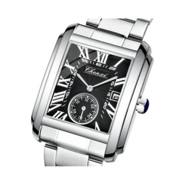 Imagem de Relógio De Quartzo Masculino Em Aço Inoxidável Prata CHENXI 8216, Reló