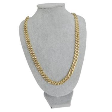 Imagem de Corrente Masculina Cravejada Cuban Ice D01 - STYLESTORE, Dourado