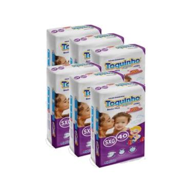 Imagem de Fralda Toquinho de Gente Basic Plus 6 Pacotes Tamanho XXG - 40 Unidade