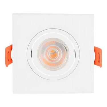 Imagem de Spot De Embutir Plano Mbled Mr11 Quadrado Branco - MB LED