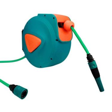 Imagem de Enrolador Retrátil Automático Com Mangueira De Água 15m - MIXTOU