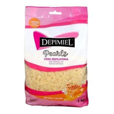 Imagem de Cera Depilatória Natural Com Mel Pearls 1kg Depimiel