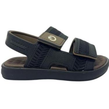 Imagem de Sandália Infantil Menino Papete Casual Dia a Dia Passeio Escola Ultra Conforto Cartago 12550-Masculino