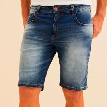 Imagem de Bermuda Jeans Forum Paul Slim Fog Masculino-Masculino