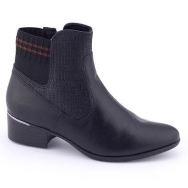 Imagem de Bota Feminina Comfortflex 22-69301 salto baixo fachetado-Feminino