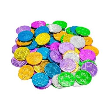 Imagem de Moedas Pirata Retrô Para Festa De Hanukkah, 10, 30 Ou 60 Peças, Presen