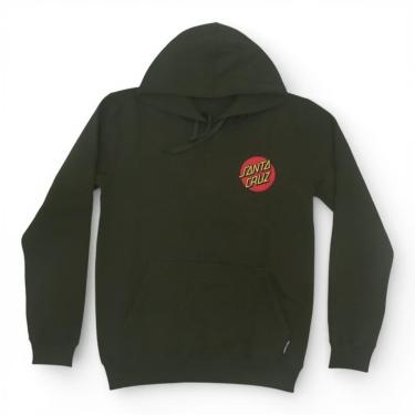 Imagem de Moletom Santa Cruz Canguru Classic Dot - Verde Militar-Masculino