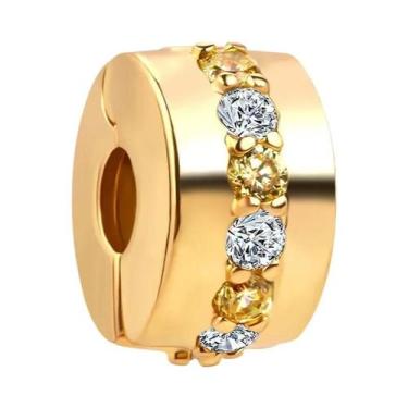 Imagem de Pingente De Coração Em Prata 925 Com Ouro E Cruz De Vaga-lume Para Pul