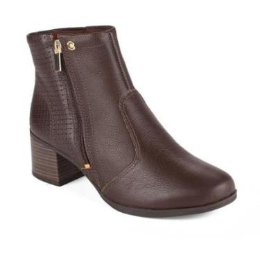 Imagem de Bota Campesí Em Couro de Salto Bloco Feminina CE374-Feminino