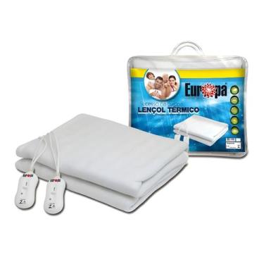 Imagem de Lençol Térmico Casal 128x158cm Elétrico Conforto Luxo Soft Lavável 220