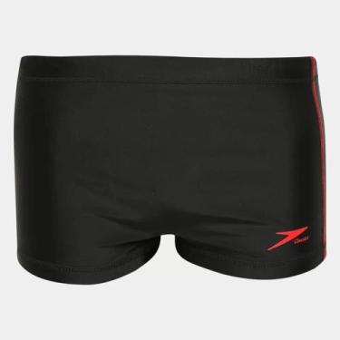 Imagem de Sunga Speedo Hidroshort Vertical Line, Preto, Masculino, P
