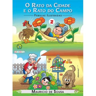 Imagem de Livro - Turma da Mônica - Fábulas Ilustradas - O Rato da Cidade e o Ra