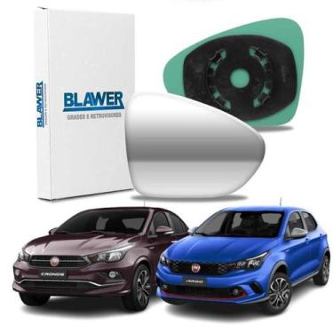 Imagem de Lente de Retrovisor com Base do Fiat Argo/Cronos - Lado Direito  - BLA