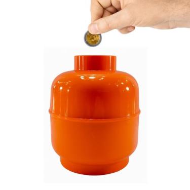 Imagem de Cofrinho Botijão Guarda Moedas Cofre Plástico Cores Diferen - Cofrinho