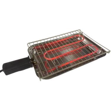 Imagem de Churrasqueira Elétrica Portátil Grill Master Bandeja Inox 220v - Alfa 
