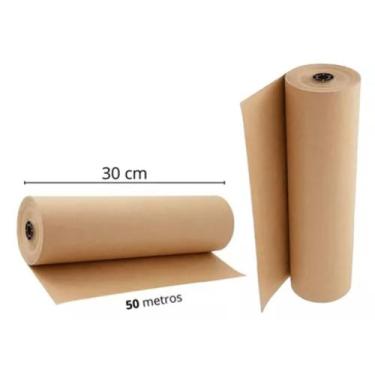 Imagem de Bobina Papel 30cm Semi Kraft Pardo 50mts - ALFRA