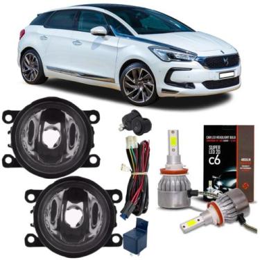Imagem de Kit milha citroen ds5 2012 13 14 15 2016 e super led 2d - BIBAS