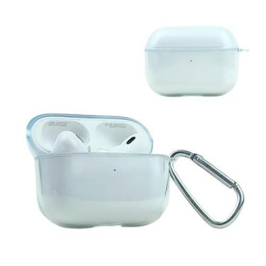Imagem de Capa Protetora Nerdcase Compatível AirPods Pro 1 e 2, Silicone Transpa