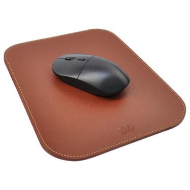 Imagem de Mouse Pad MARKE em Couro Galvani, Marrom Pinhão