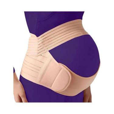 Imagem de Cinta De Suporte Abdominal Ajustável Para Gestantes - Protetor De Barr