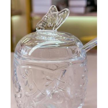 Imagem de Açucareiro com Colher New Butterfly 220ml Cristal Ecológico - Lyor