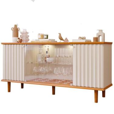 Imagem de Buffet Balcao 4 Portas 165 cm Janice MDF MOLCI - Milani Store, Cinamom
