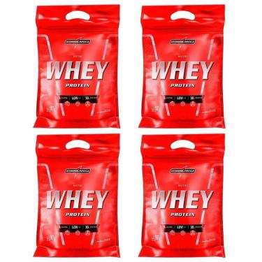 Imagem de Combo 4x Nutri Whey Isolado Concentrado 907 Baunilha Refil - Integralmedica-Unissex