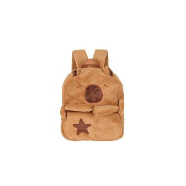Imagem de Mochila Costas Pelúcia Capivara Up4you 022412 Cor:Marrom, Marrom