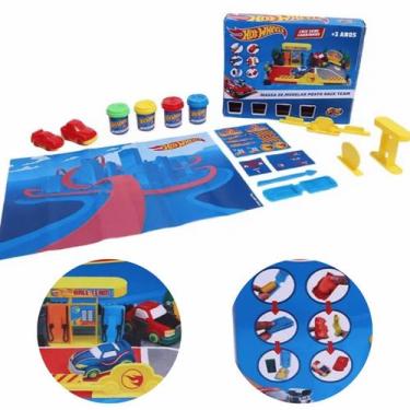 Imagem de Massinha de Modelar Hot Wheels Posto Pista Team Fun F01382 - Fun Divir