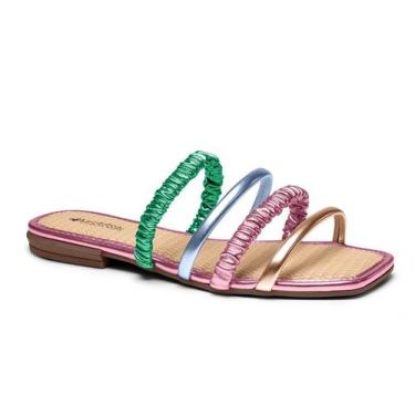 Imagem de Sandalia mississipi original estilosa rasteirinha chinelo, Metal, 35